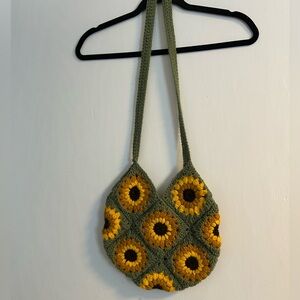 Sunflower Crochet Bag